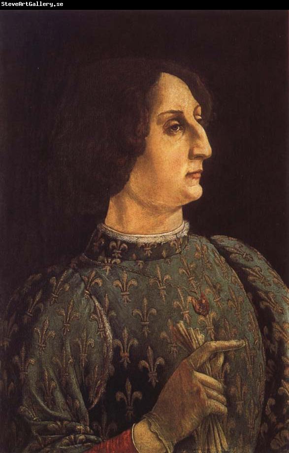 Pollaiuolo, Piero Portrat of Galeas-Maria Sforza